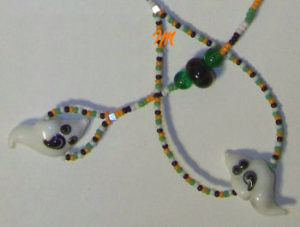 ghost halloween necklace lariat project tutorial