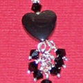 make beaded heart pendant