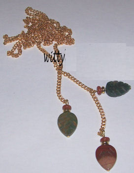 fall leaves necklace tutorial