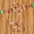 wire wrapped clover link tutorial