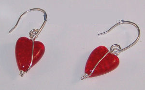Beaded Heart Earrings Project