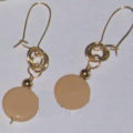 golden roses wire bead earrings tutorial
