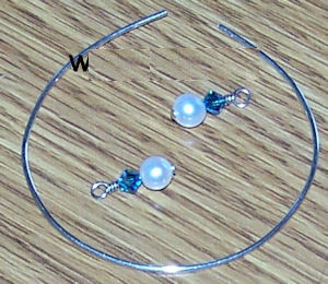 curve wire earring tutorial beads