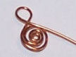 wire wrapped flower earrings loop
