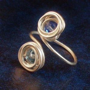 Two Beads Wire Ring Project