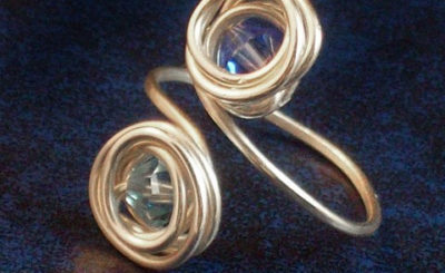 Two Beads Wire Ring Project