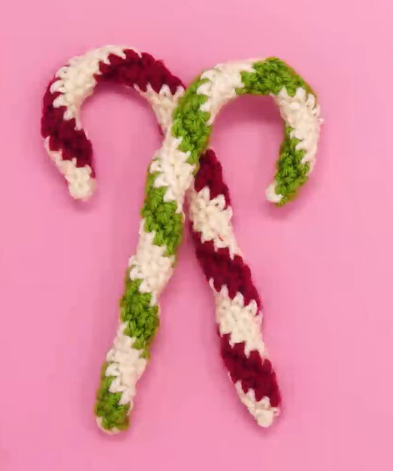 crochet candy candy christmas ornament crafts instructions help