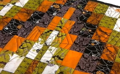 bargello halloween table runner quilting project tutorial