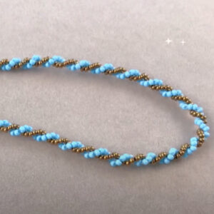 beaded necklace project tutorial make a spiral rope chain