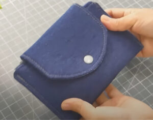 blue jean craft wallet with coin purse