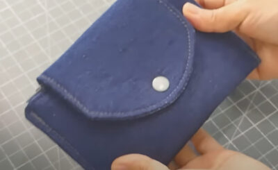 blue jean craft wallet with coin purse