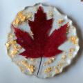 fall leaf coaster to make