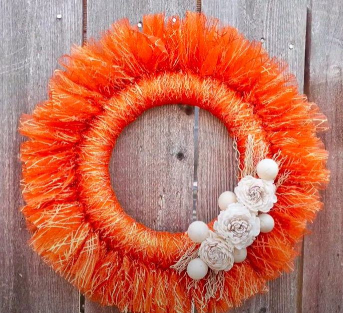 fall sparkle wreath to make