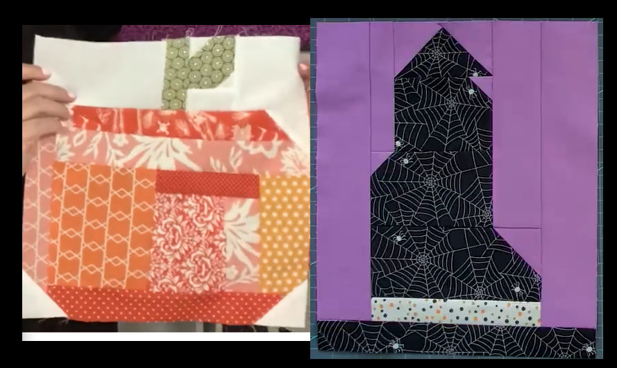 free patterns pumpkin blocks witch quilt block